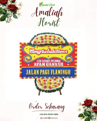 Bunga Papan Congratulation di Mahakeret Timur